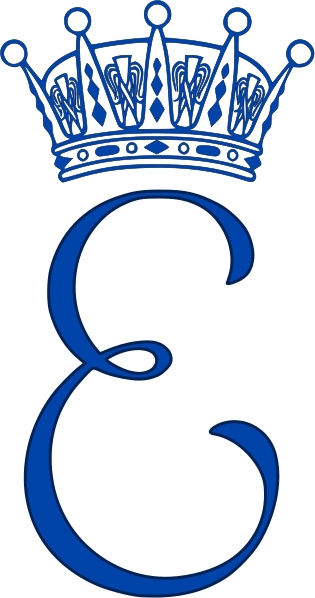 Royal Monogram Of Princess Estelle Silvia Ewa Mary, - Prince Nicholas Monogram (315x598)
