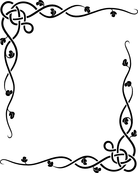 Western Frame Clip Art Download - Background For Microsoft Word (474x595)