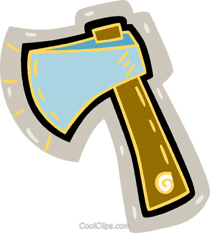 Machado Ou Machadinha Livre De Direitos Vetores Clip - Simple Machine Is An Axe (432x480)