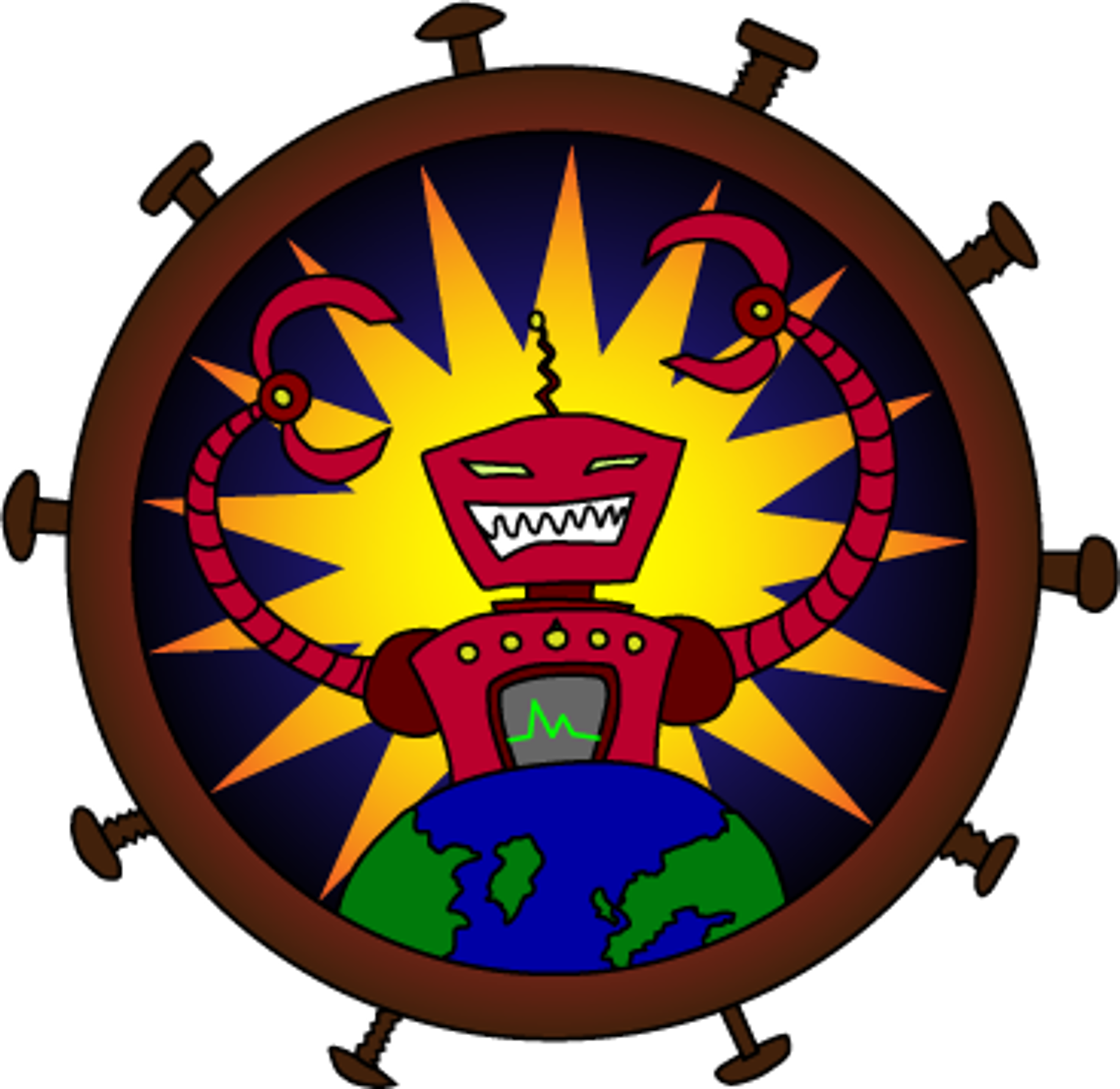 Robot Overlord Picked For Chartboost Boot Camp - Wall Clock (3670x3570)