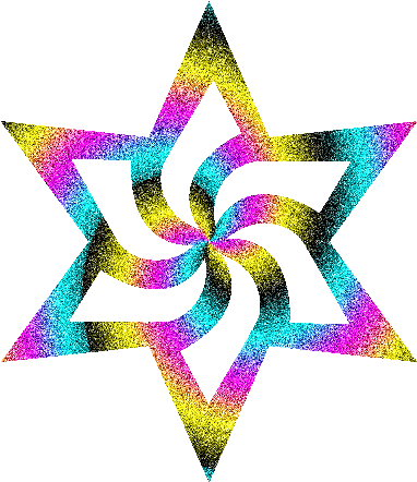 Graphics For Glitter Sparkle Star Clip Art Graphics - Rainbow Star Transparent Background (512x482)