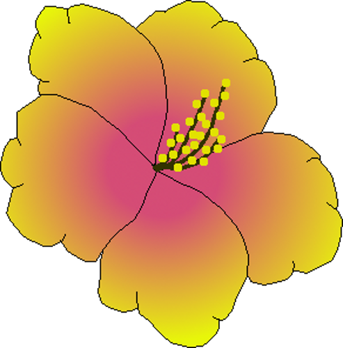 Hibiscus By Clipartcotttage - Hibiscus By Clipartcotttage (493x500)