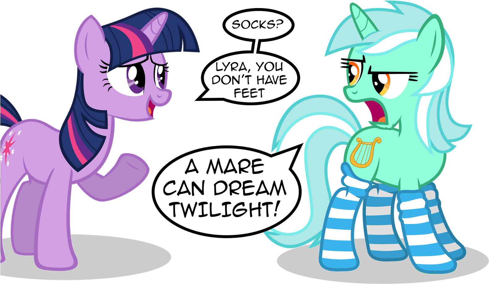 In A World Where Ponies In Socks Hasn't Yet Migrated - My Little Pony Lyra Heartstrings (1600x959)
