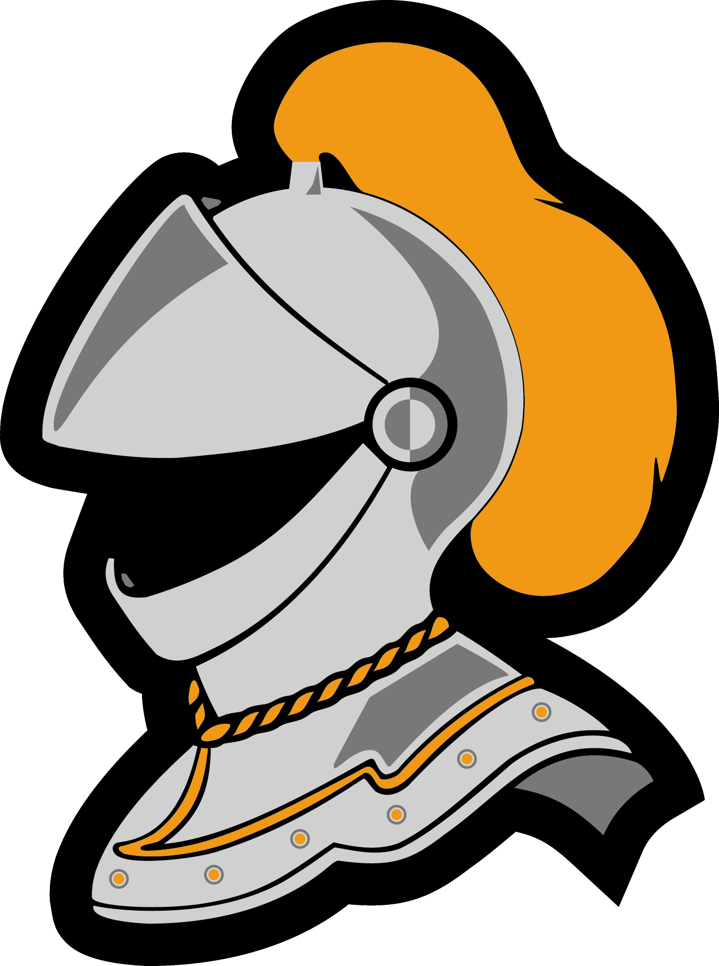Knights Helmet Logo Logopng Knight Helmet Clip Art - Middletown Knights Maryland (1458x1957)