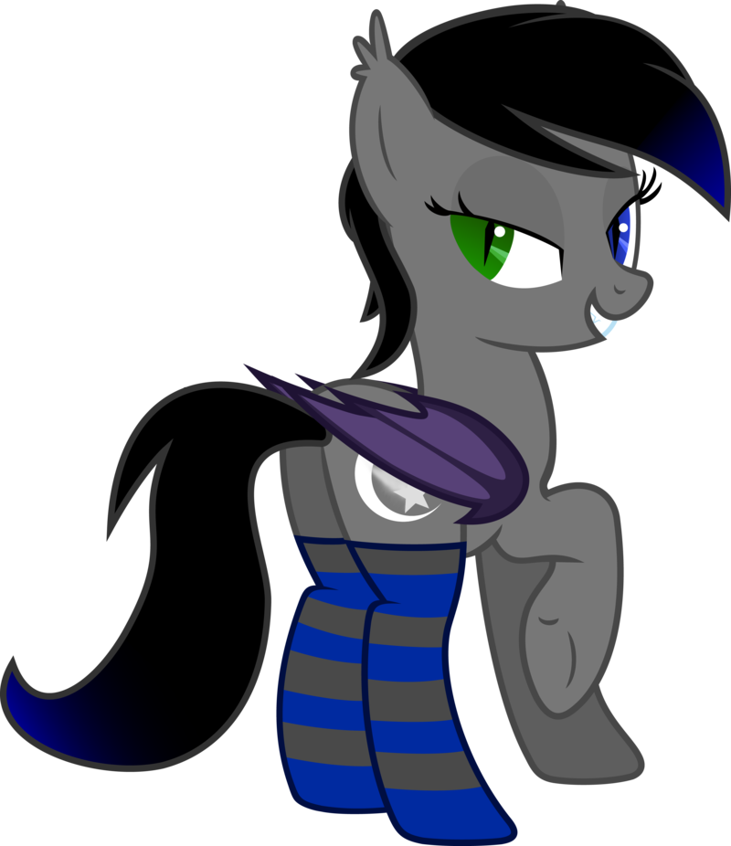 Nightwish Socks Vector By Thefrostspark - Mlp Fim Bat Pony (800x926)