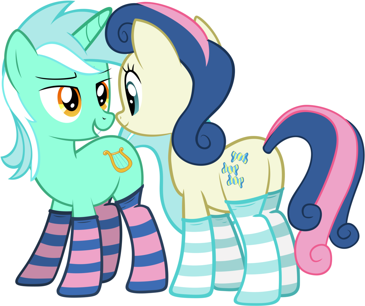 Fluffytuli, Bedroom Eyes, Bon Bon, Clothes, Lesbian, - Bon Bon And Lyra (1280x1019)