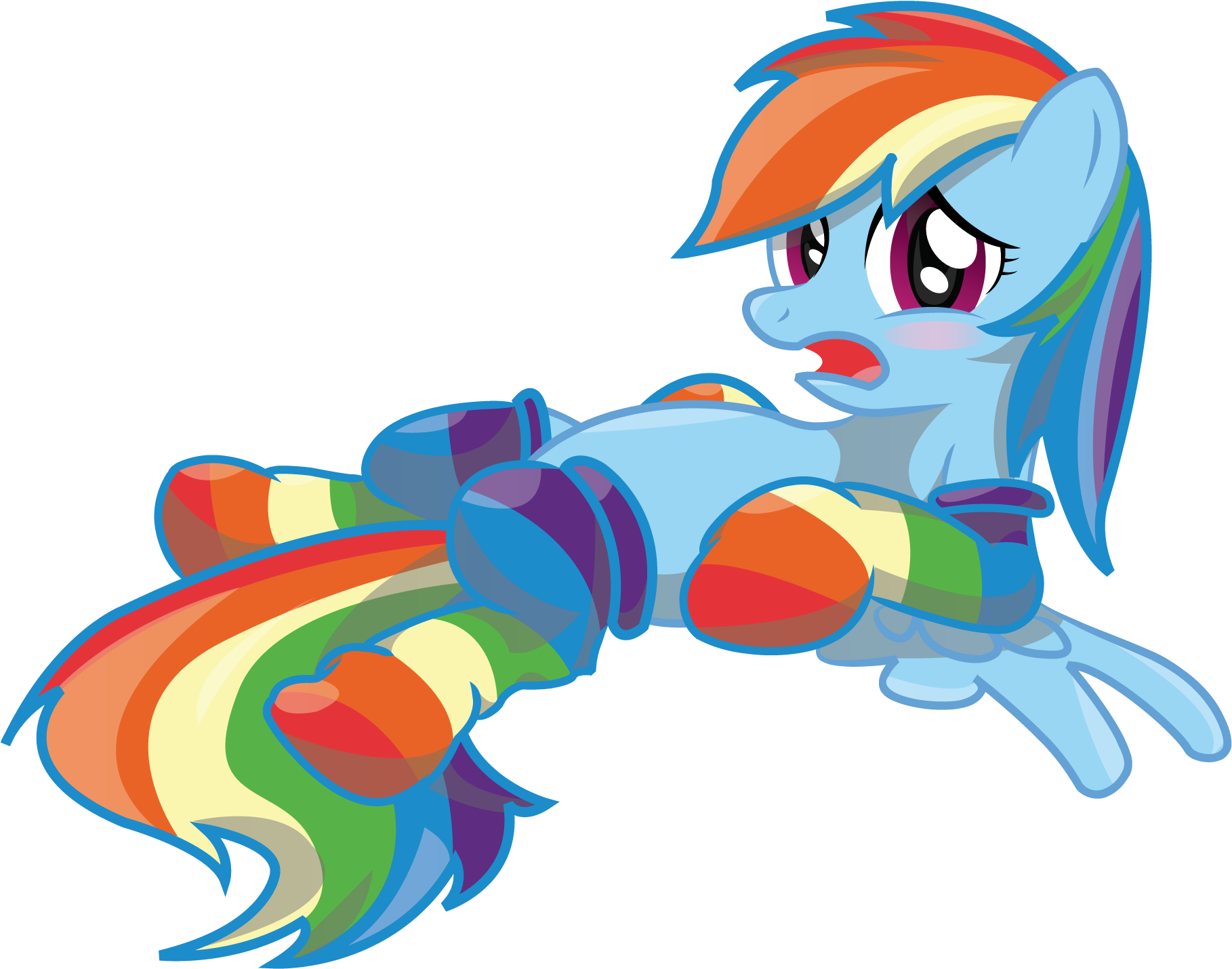 Rainbow Dash Rarity Fluttershy Mammal Cartoon Vertebrate - Rainbow Dash (2526x1785)