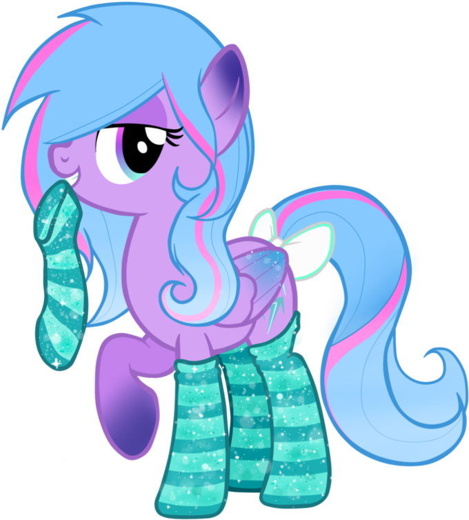 Diamond Spark With Socks By Kaiilu - Pony With Socks Base (1020x783)