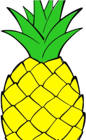 Pineapple Clipart Christmas - Pineapple Outline (640x480)