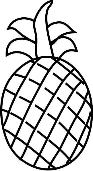 Pineapple Clipart Black And White Pineapple Clipart - Pineapple Clipart Black And White Pineapple Clipart (324x592)