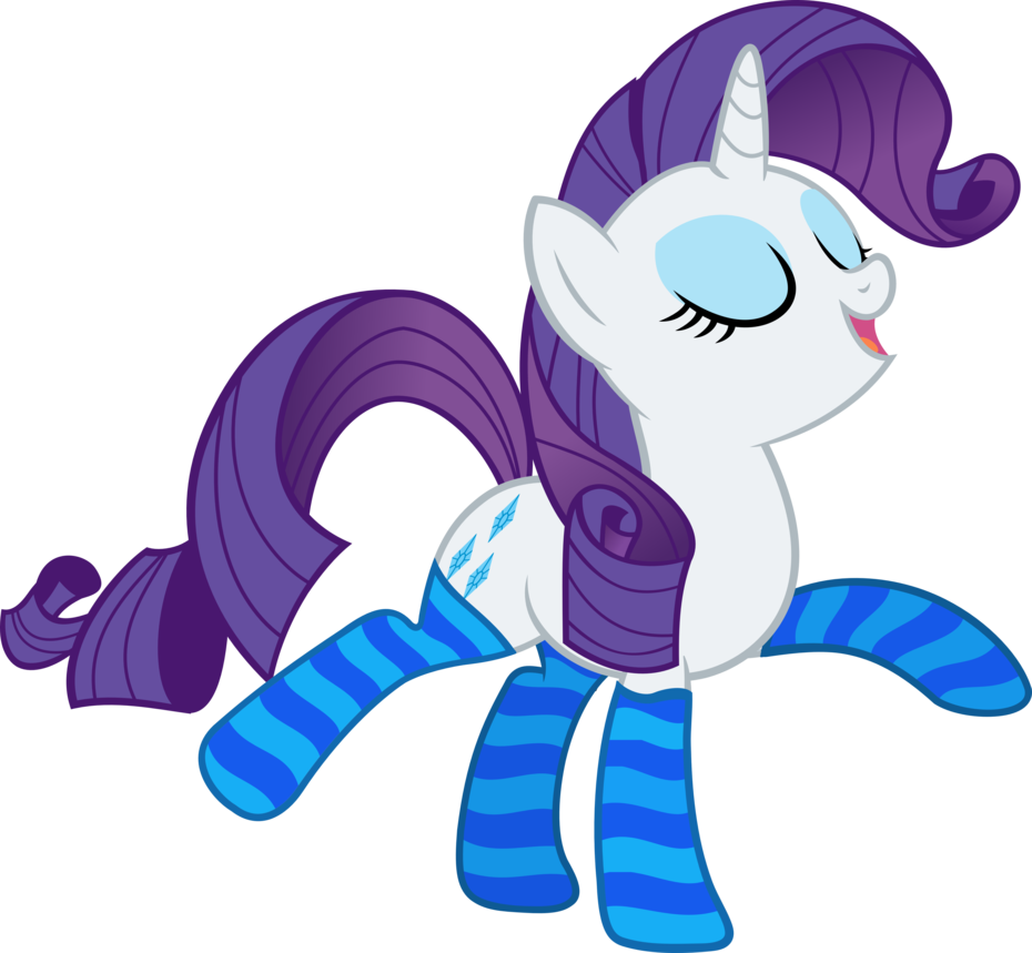 Rarity's Marvelous Socks By Slb94 - Rarity In Socks (930x859)