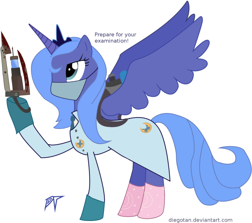 Medic Luna In Socks Tf2 Xover By Diegotan - Tf2 Luna (900x736)