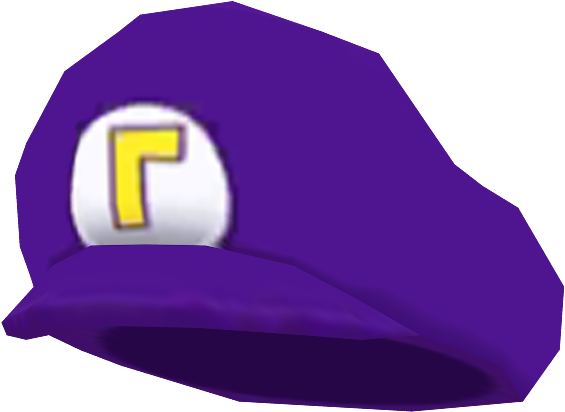 Download Zip Archive - Waluigi Hat Transparent (750x650)