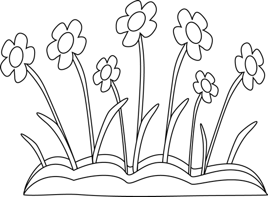 Winter Black And White Clip Art Download - Spring Clipart Black And White (550x404)
