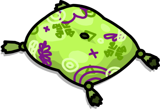 Blue Floor Cushion Sprite 009 - Cushion (640x436)