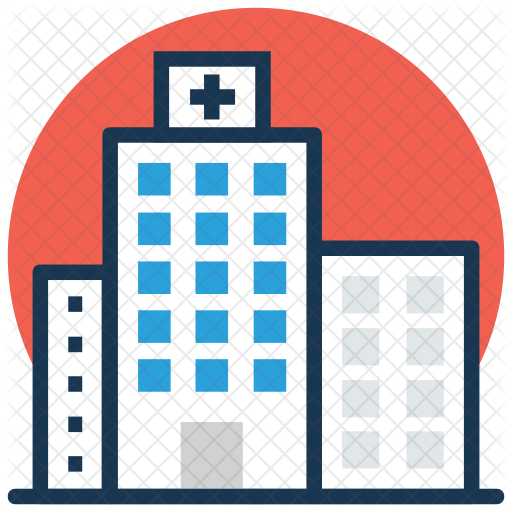 Hospital Building Icon - Hospital (512x512)