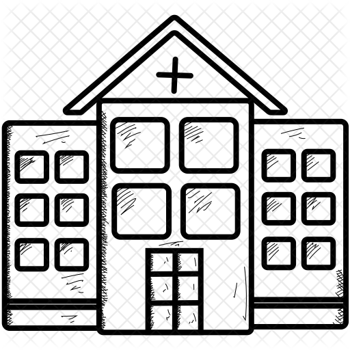 Hospital Icon - Building (512x512)
