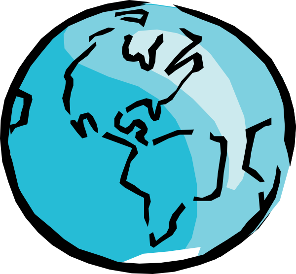 Earth Globe Clip Art At Clker Com Vector Clip Art Online - Earth Clipart No Background (600x556)