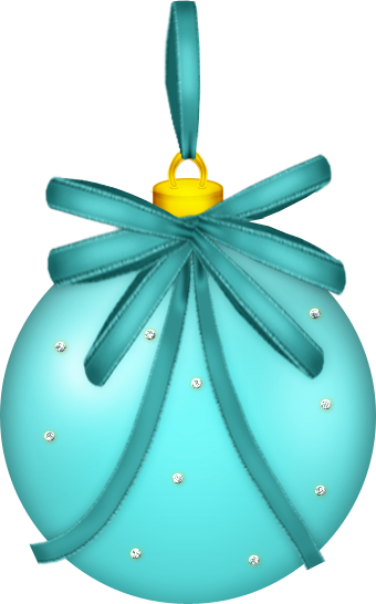 Christmas Blue Ornament Clip Art - Clipart Weihnacht Türkis (340x546)