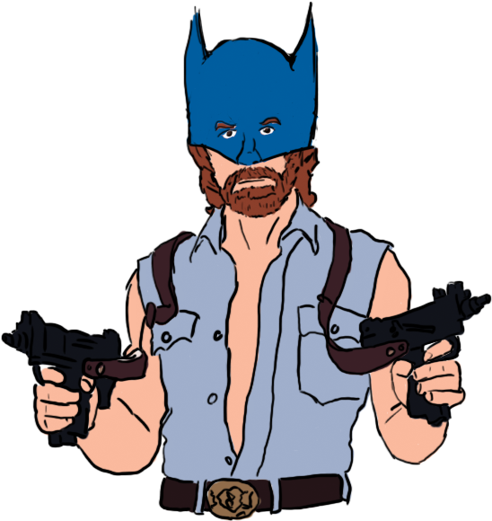 Bat-norris Dark Avenger By Normantweeter - Chuck Norris, 101 Fatos Sobre O Mito Als Ebook Von (615x618)