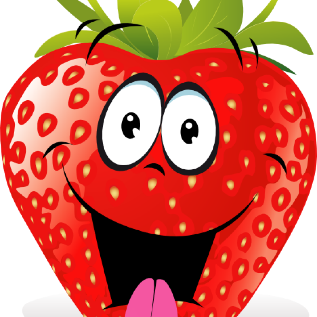 Strawberry Clipart Strawberry Fruit Cartoon Cartoon - Strawberry Clipart (1024x1024)