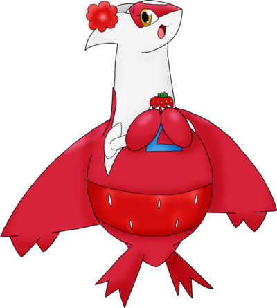 Strawberry Latias By Theguynooneremembers - Latias Strawberry (400x445)