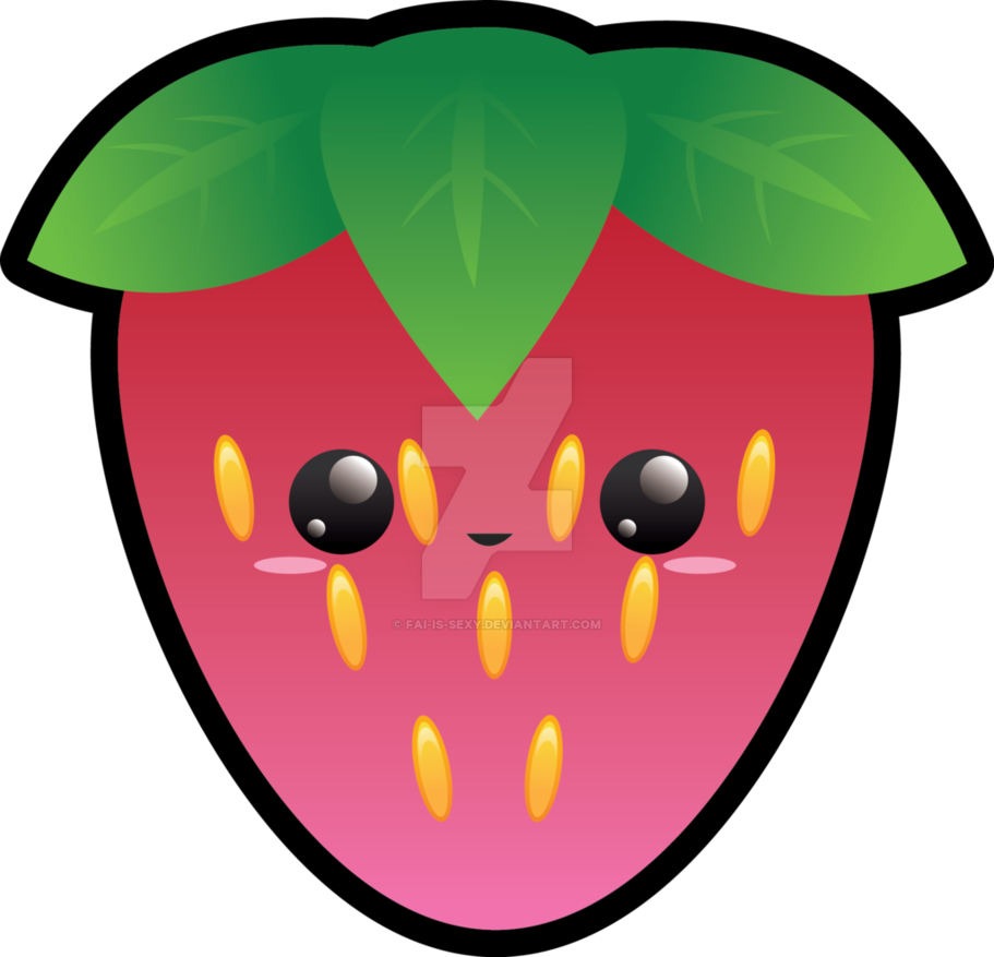 Kawaii Strawberry By Fai Is Sexy - Ttkd (911x877)