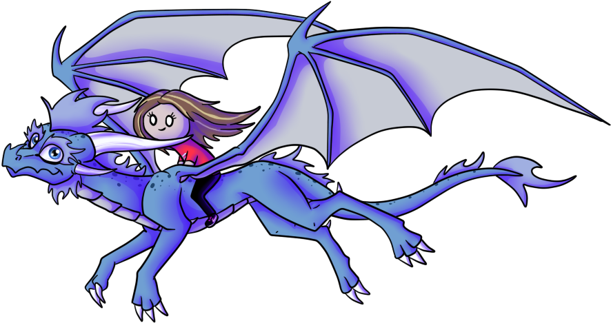 Just Me, Flying On A Dragon By Icelectricspyro - Flight (1024x768)