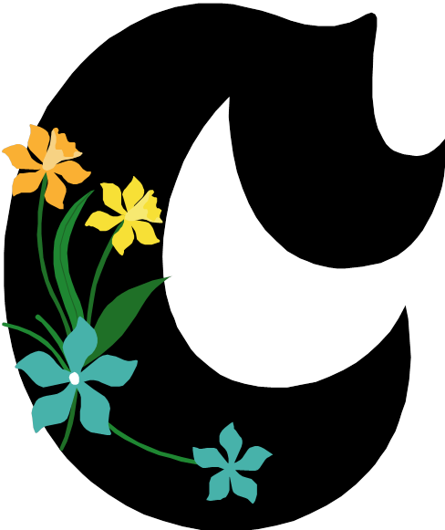 Plants Clipart Chana - Letter (488x581)