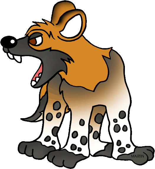 Animals Clip Art By Phillip Martin, African Wild Dog - Wild Animals Clipart (648x647)
