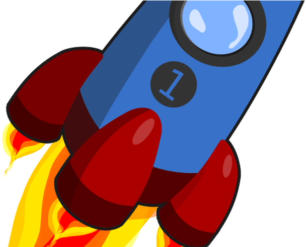 Rocket Ship Clipart Black And White Free Download Best - Rocket Animation Png (800x491)