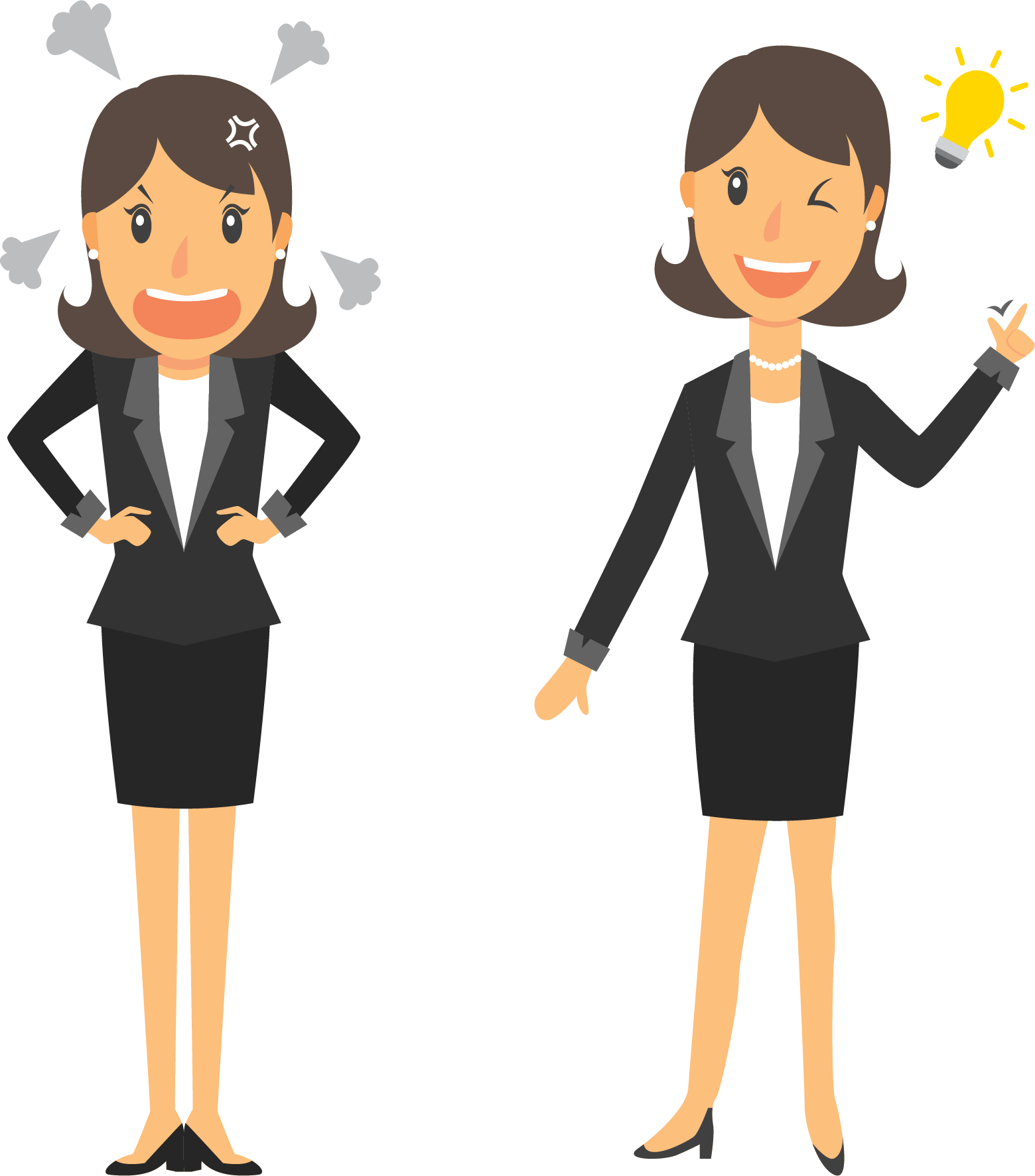 Businessperson Cartoon Clip Art - 工作 卡通 (1560x1773)
