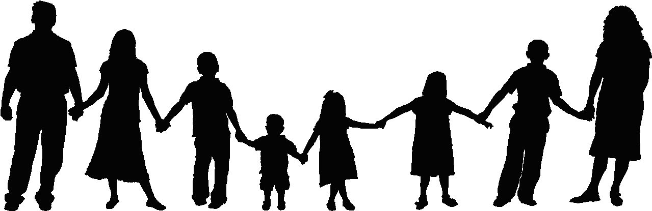 Family Holding Hands Clipart (1298x419)