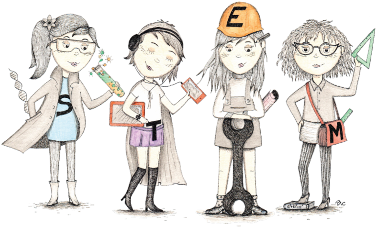 Women Clipart Science - Student (800x493)