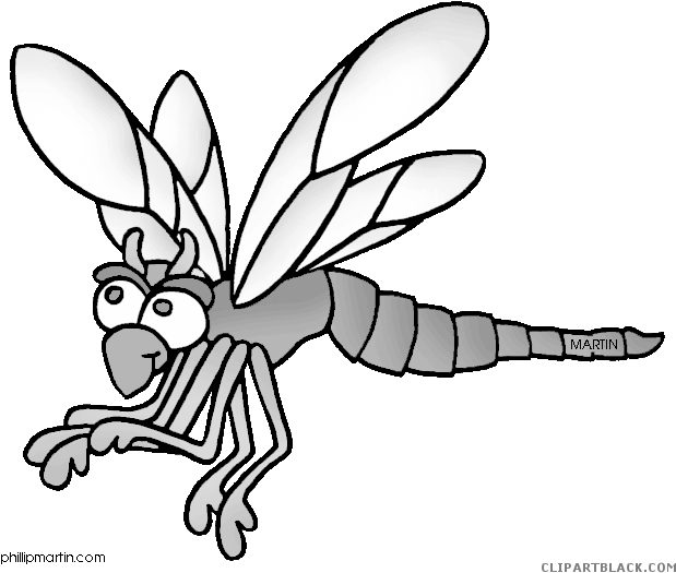 Grayscale Dragonfly Animal Free Black White Clipart - Grayscale Dragonfly Animal Free Black White Clipart (648x558)