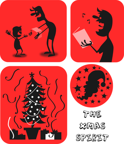 Grafika Wektorowa Ducha Bożego Narodzenia - Xmas Spirit (431x500)