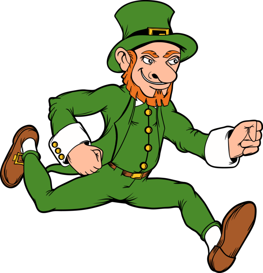 Running Leprechaun By Jumbienutes - Leprechaun Running (877x910)