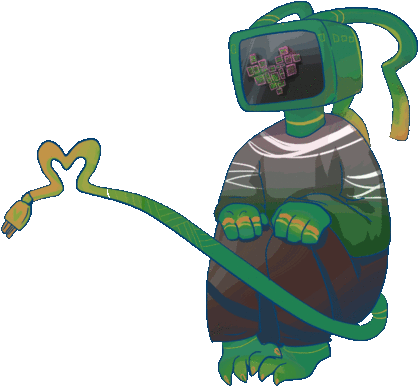 Tv Head Transparent - Tv Head Gif (500x455)