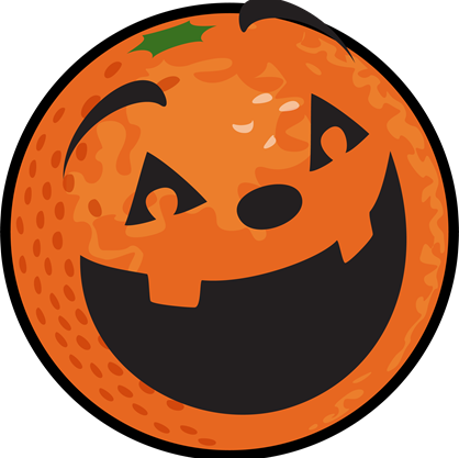 Golf Clipart Halloween - Simbolo De Proteccion Civil (418x417)