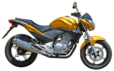 Gold Honda Motorcycle - De Rouser (400x400)
