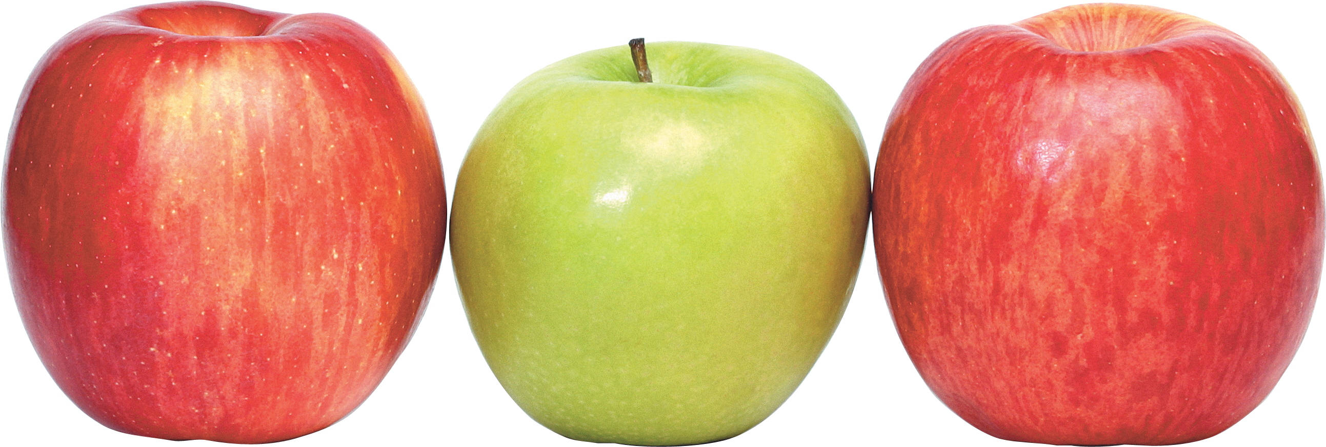 Apple's - Red And Green Apples Png (2586x873)