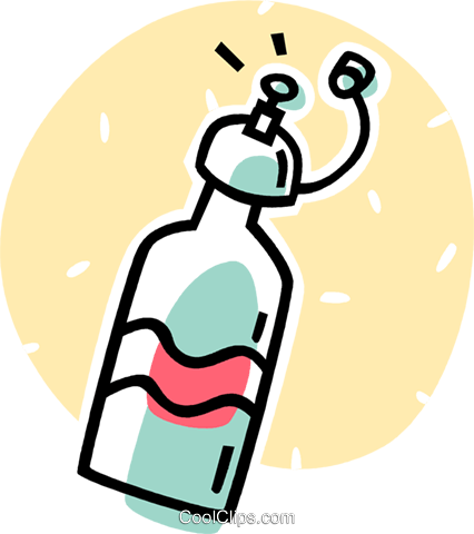 Water Bottle Royalty Free Vector Clip Art Illustration - Water Bottle Royalty Free Vector Clip Art Illustration (426x480)