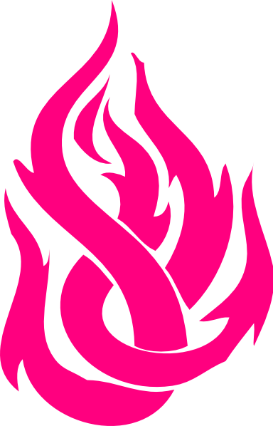 Midrose Flames Clip Art At Clker Com Vector Clip Art - Stylish Tribal Tattoos (384x598)