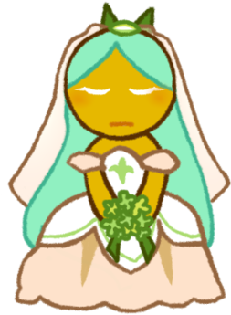 Pistachio Cookie Wedding Dress Ver By 4chawon - Cookie Run (400x443)
