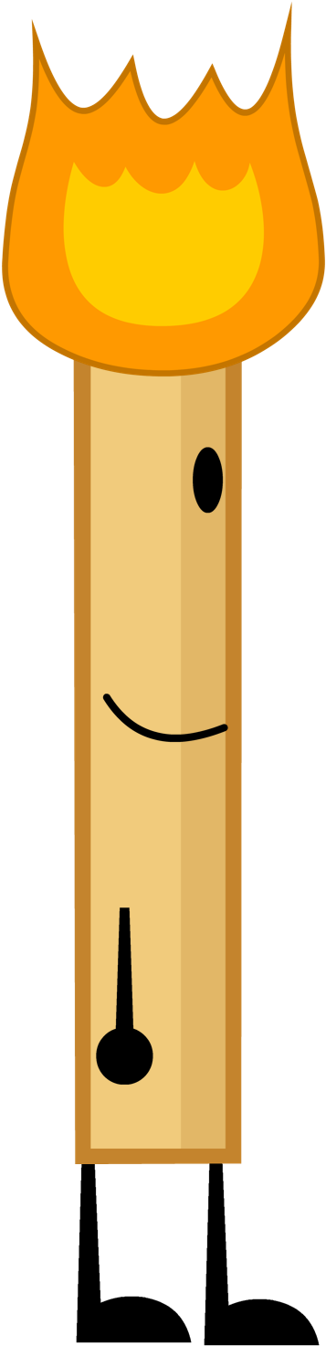 Lit Match By Brownpen0 - Bfdi Match Pen (356x1508)