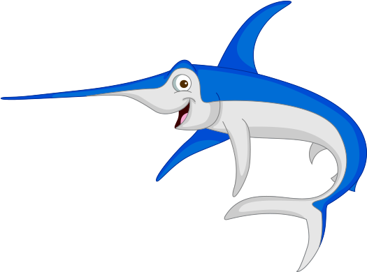 Clipart Kılıç Balığı - Swordfish (566x453)