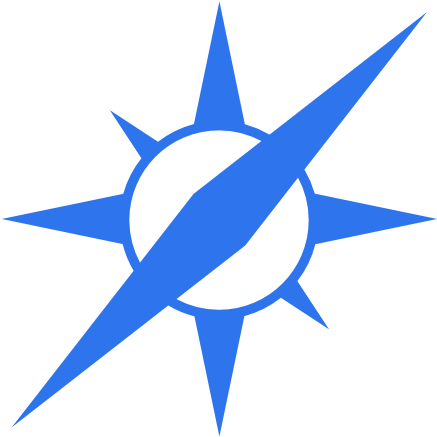 Safari Blue Icon - Vector Graphics (512x512)