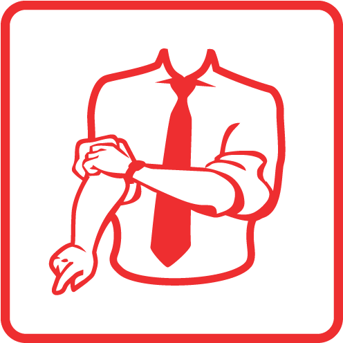 How We Do It - Roll Up Sleeves Clipart (496x496)