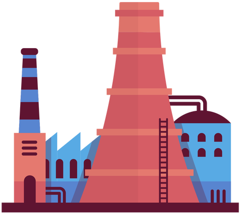 Industrial Factory Illustration Transparent Png - Fabricas Industriais Png (512x512)