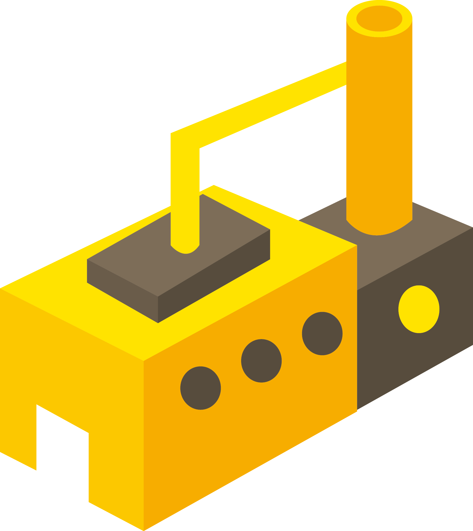 Factory Building Icon - Icon (1883x2117)